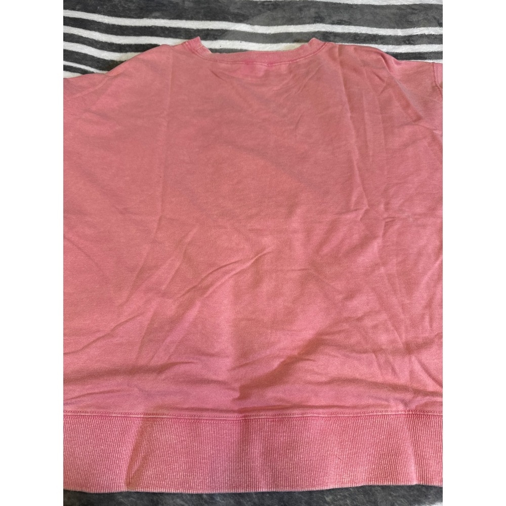 White Birch Pink‎ Sequin Santa Hat Candy Cane Christmas Sweatshirt Women's Large - Picture 4 of 7